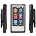 i2 Gear Case for iPod Nano 7, 8 - iPod Nano 7th 8th Generation Plastic Cover Shell Case with Belt Clip - (Black, Thin 7G 8G)