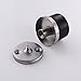 KES SUS 304 Stainless Steel Contemporary Safety Door Stop Metal Door Holder Doorstop with Sound Dampening Rubber Bumper Heavy Duty Brushed Finish, HDS218-2