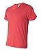 Bella+Canvas Men's Triblend V-Neck Tee - Red Triblend - M