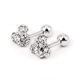 Bonnie Cute Mouse Crystal Rhinestone Girl's Screwback Stud Earrings