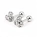 Bonnie Cute Mouse Crystal Rhinestone Girl's Screwback Stud Earrings