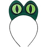 Party Ears Crocodile Alligator Headband, Green Black, Costume Accessory, Halloween Costume Headpiece, Jungle Animal Theme