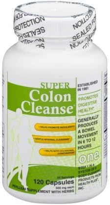 Health Plus 485250 Super Colon Cleanse 120 Capsules