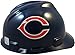 MSA NFL Ratchet Suspension Hardhats - Chicago Bears Hard Hats