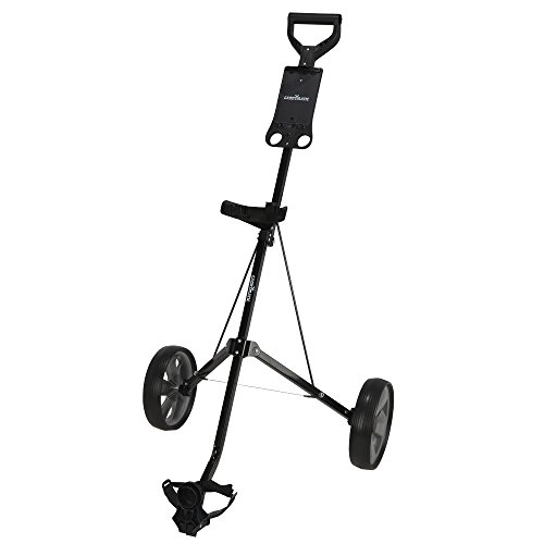 Caddymatic Golf i-Trac 2 Wheel Folding Golf Cart Black/Gray