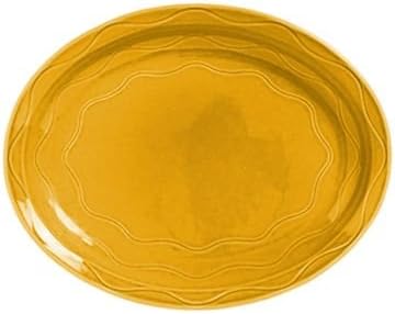 Syracuse China Cantina Saffron Carved Platter, 9.63 inch - 12 per case.