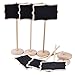 eBoot Mini Rectangle Chalkboard with Stand for Message Board Signs, Black, 10 Piece