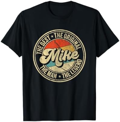 Amazon.com: Mike Custom Name Design Unisex-Adults Black Cotton