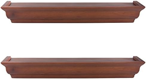 Better Homes And Gardens (2 Pack) 23” Wall Mount Floating Shelves Removeable Wood Ledges &amp; Hardware