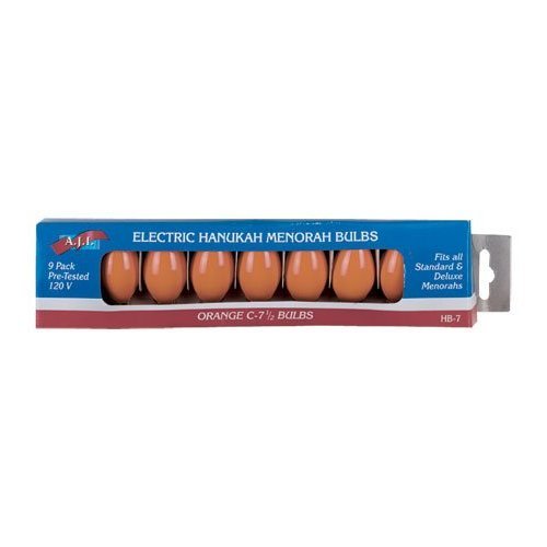 Hanukah: Electric Menorah: Replacement Bulbs, Orange