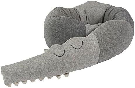 DAYNECET Baby Pillow Children Crocodile Pillow Cushion Baby Infant Bed Floor Bed Sofa Pillow Cushions (as Picture)
