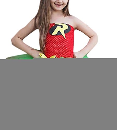 Girl's Novelty Cute Spiderman Princess Bridal Brithday Dress Size 1-8Y XL Green