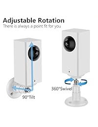 Wyze Cam Pan soporte de pared ajustable para interior y exterior 360 grados soporte de techo giratorio compatible Wyze Cam Pan otros interfaz de cámara