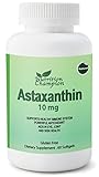 Astaxanthin 10 mg x 60 Natural Antioxidant Extra Strength Softgels; Can Relieve Pain; Supports Healthy Eyes, Skin, Brain, Joints, Nervous and Cardiovascular System, Helps Reduce Fatigue; Anti-aging