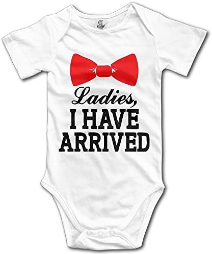 Unisex Baby's Climbing Clothes Set Ladies I Have Arrived Bodysuits Romper Short Sleeved Light Onesies for 0-24 Months