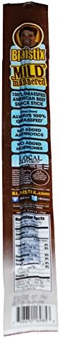 Pure Grassfed U.S.A. Beef Jerky Snack Sticks - 50 Mild Mannered | Grass Fed | Gluten Free | No Antibiotics | No Hormones | No Nitrates