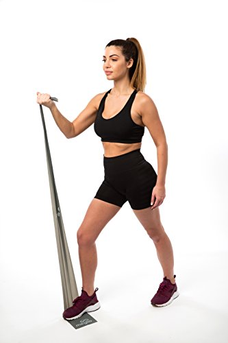 Meglio Latex Free Resistance Bands 7ft. Exercise Bands for Physical Therapy, Strength Training Workouts, Yoga, Pilates, Stretching. Range of Resistance Strengths & Exercise Guide Booklet Included