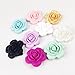 10pc Mix Color Silicone Beads Handmade Teething Flower Shaped Sensory Baby Teether Toy Diy Accessories