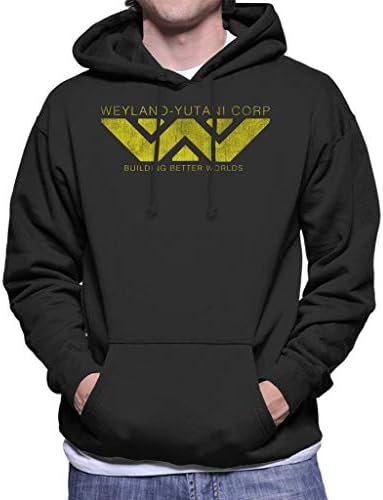 CHMAK Weyland Yutani Corp Logo Alien Building Better Worlds Men's Hooded Sweatshirt