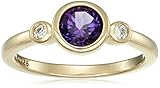 Yellow-Gold-Plated Sterling Silver Round-Shape