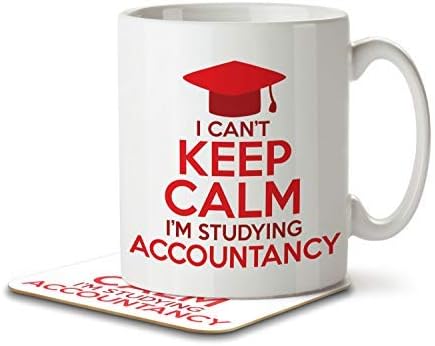 I Can't Keep Calm I'm Studying Accountancy - Mug and Coaster by Inky Penguin