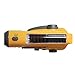 Bear Motion BMXLN-288DS Self-Powered Dynamo AM/FM Radio with Flashlight, Solar Power and Cell Phone Charger - Yellow