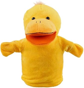 BEESCLOVER Lindos Felpa Marionetas de Mano Muñeca Perro Terciopelo Animales Mano Bebé Diseños Elegantes Niño Niño Ayuda de Aprendizaje Juguete Bebé Educativo Muñecas Muñecas Duck: Amazon.com.mx: Electrónicos