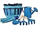 BABOOM BABOOM Kids Gardening Sets Includes Child Friendly Garden Kit for Kids - Rake, Tote Bag, Watering Can, Shovel and Trowel - Pink Kids Garden Tools or Blue Kids Gardening Set