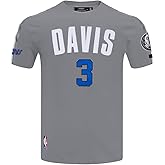 Pro Standard NBA Mens Mens NBA Dallas Mavericks Classic Player Cotton Taping Tee