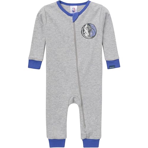 Gerber Unisex Baby NBA Team Footless Pajamas, Dallas Mavericks, 24 Months