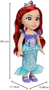 Disney Princess Ariel Doll 14in 35cm with Dress Tiara Shoes Brush view 11