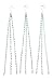 Nickannys Heavy Duty 24 Inch Hanging Flower Basket Galvanized Replacement Chain -3 Point Garden Plant Hanger (3 pk Heavy Weight-100 LB.)