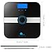 1byone Body Fat Scale Body Scale Bathroom Scale with Tempered Glass, 180kg/400lb Weight Capacity, 10 Users Auto Recognition, Measures Weight, Body Fat, Water, Muscle, Calorie and BMI, Black