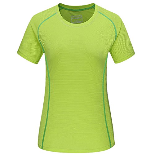 Women's Plus Size Active T-Shirt Running Fitness Quick Dry Short Sleeve Top Sports Tee Green