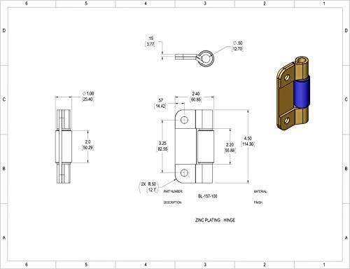 Welded Cam Bar Lock Latch Rear Side Door Trailer Security Handle Padlockable Zinc PLated