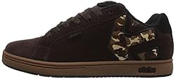 Etnies Men's Fader Skate Shoe, Brown/Black/Gum, 7