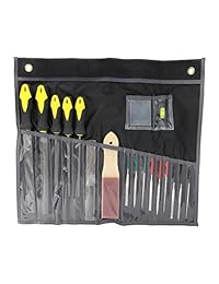 Redneck Convent RC Gunsmith File Set Herramientas 18pc Gunsmith Tools   Archivador Rasp, Round File, Half Round File, Diamond Files, Triangle Files