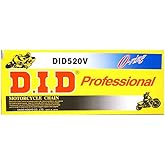 D.I.D DID (520VO-112) Steel 112 Link Professional V Series O-Ring Chain with Connecting Link
