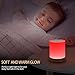 Elecstars Touch Lamp, Portable Night Light + Dimmable Table Bedside Lamps & Color Changing RGB for Bedrooms