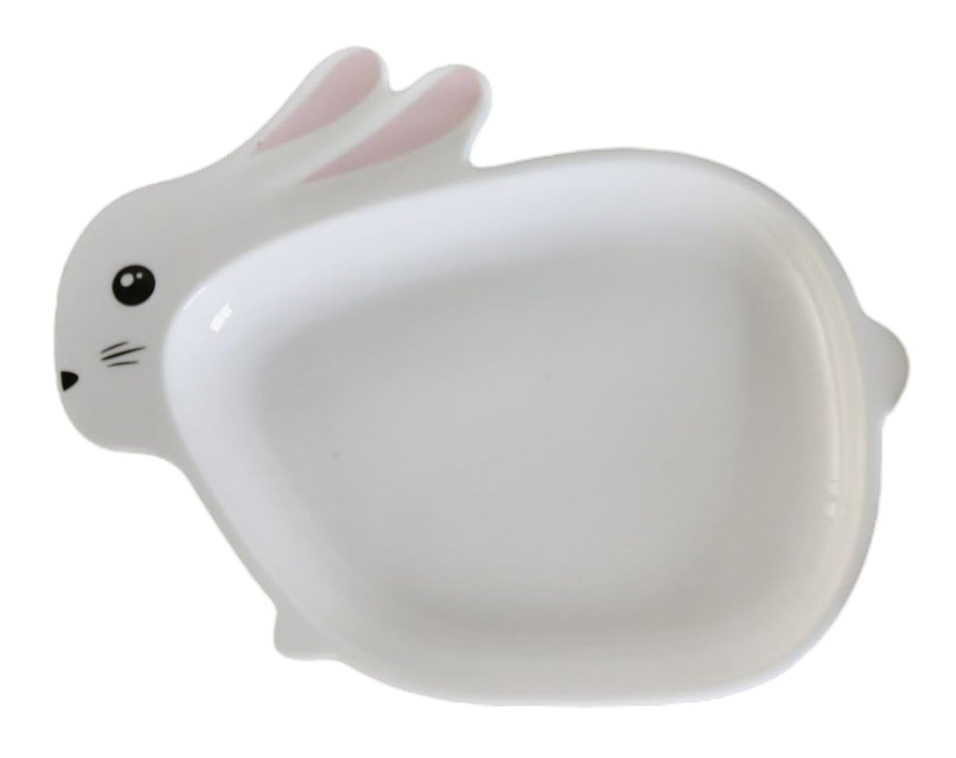 Eplze YBK Tech Cute Ceramic Rabbit Plate for Easter or Daily Use (8.5 Inches)