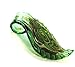 Linpeng 44x71x5mm Blue Green Murano Glass Pendant