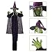 Hanging Animated Witch with LED Eyes and Spooky Sounds for Halloween Indoor Outdoor Decorations