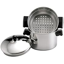 Farberware Classic Stainless Steel 3-Quart Covered Stack 'n' Steam Saucepot and Steamer
