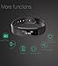 Keoker ID115 Fitness Tracker Smart Wristband, Sport Activity Monitor, Step Counter & Sleep Montior Bluetooth Smart Bracelet for IOS & Android Phone (Black)