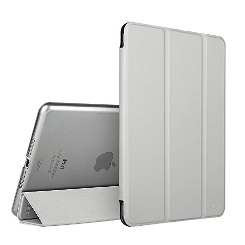 iPad mini Case, iPad mini 2 / 3 Case, ESR Smart Stand Case with Auto Sleep/Wake Function and Translucent Back for Apple iPad mini / iPad mini 2 / iPad mini 3 (Silver Grey)