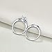 Wuziwen Engagement Wedding Rings Set for Women Created Blue Sapphire Cz Sterling Silver Size 5-10
