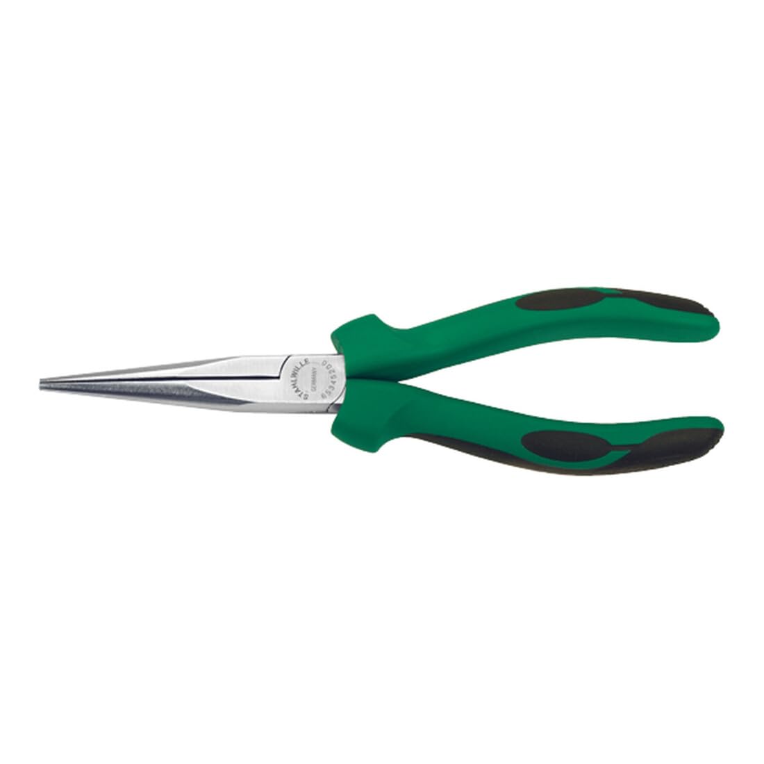 Stahlwille 65345200 6534 Mechanics Snipe Nose Plier, Chrome Plated Head, Multi-Component Handle with Softer Layer, 200mm Length