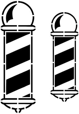 Mixed Media - BARBER POLE Haircut Shop Place 8.5