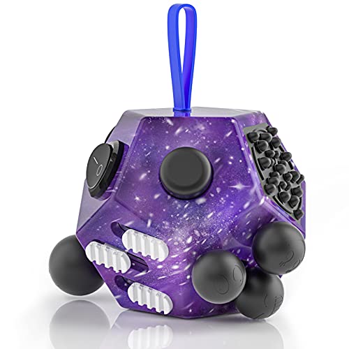 FIDGET DICE Fidget Dodecagon, 12 Side Fidget Toy Cube Anti Depression
