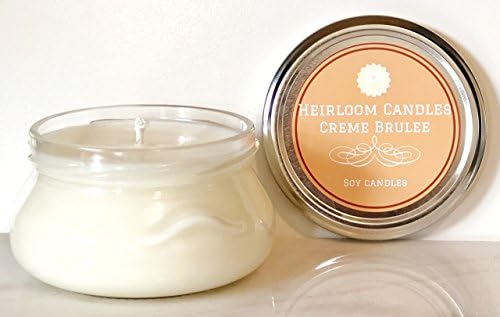 Creme Brulee Scented Soy Candle - Bakery Candle - Vegan Handmade, 6oz